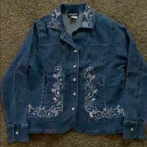 Denim Jacket with rhinestones